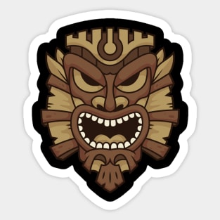 Tiki Head Sticker